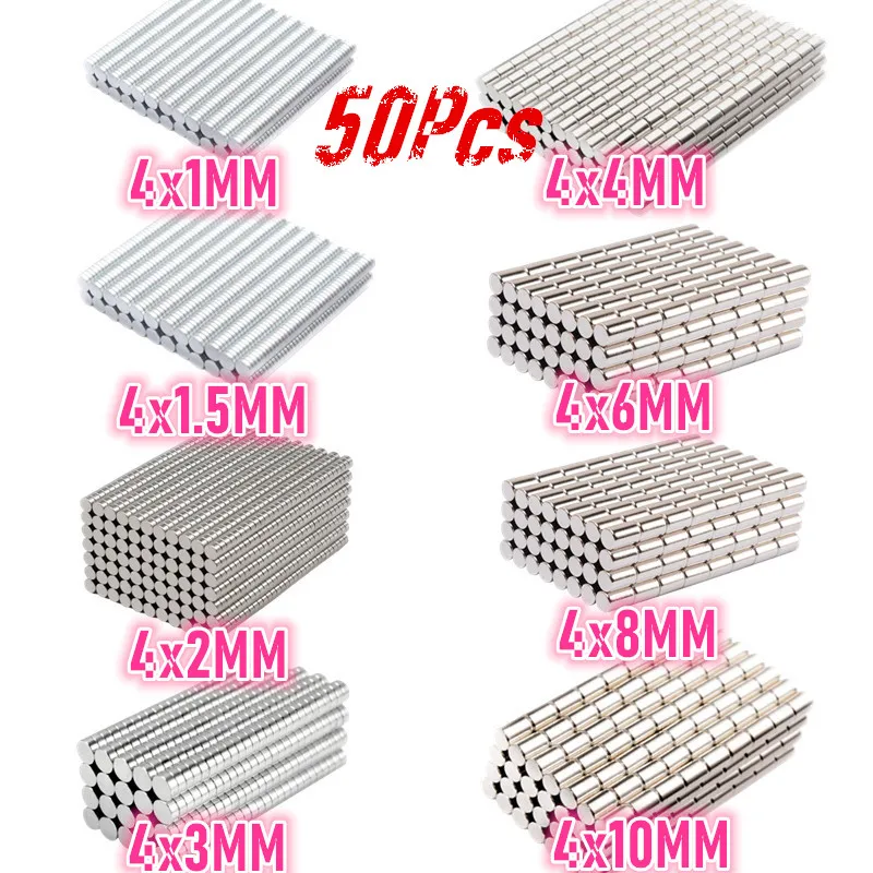 4x1 5 4x3 4x4 4x6 4x8 мм круглый неодимовый сильный магнит редкоземельные неодимовые