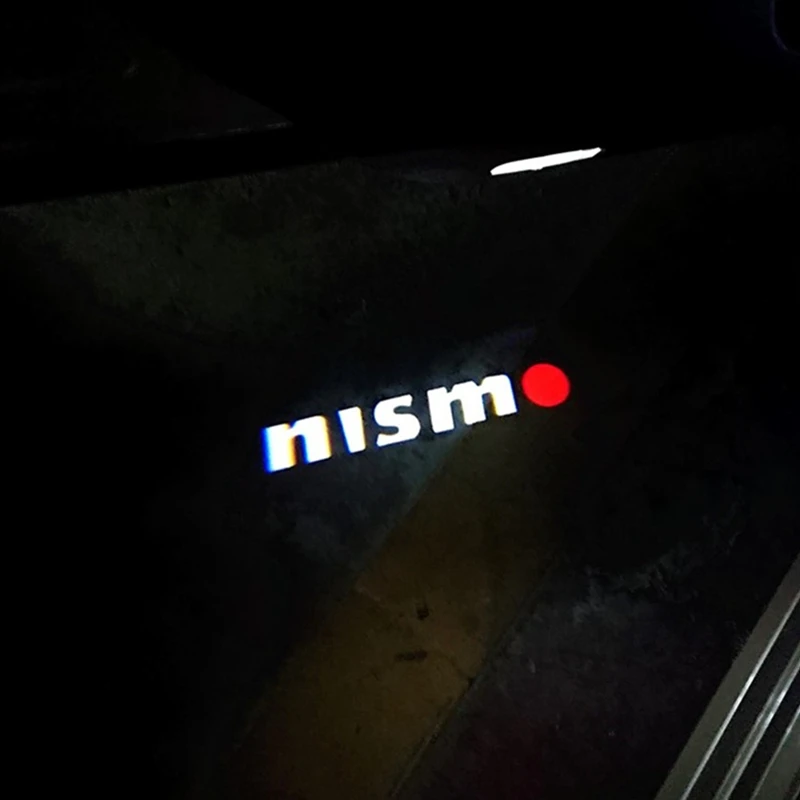 

2X Car Door Courtesy Lights LED Projection Emblem Lamp For Nissan Teana J31 J32 L33 L34 X-trail T30 31 Patrol Y62 Murano Z50 Z51