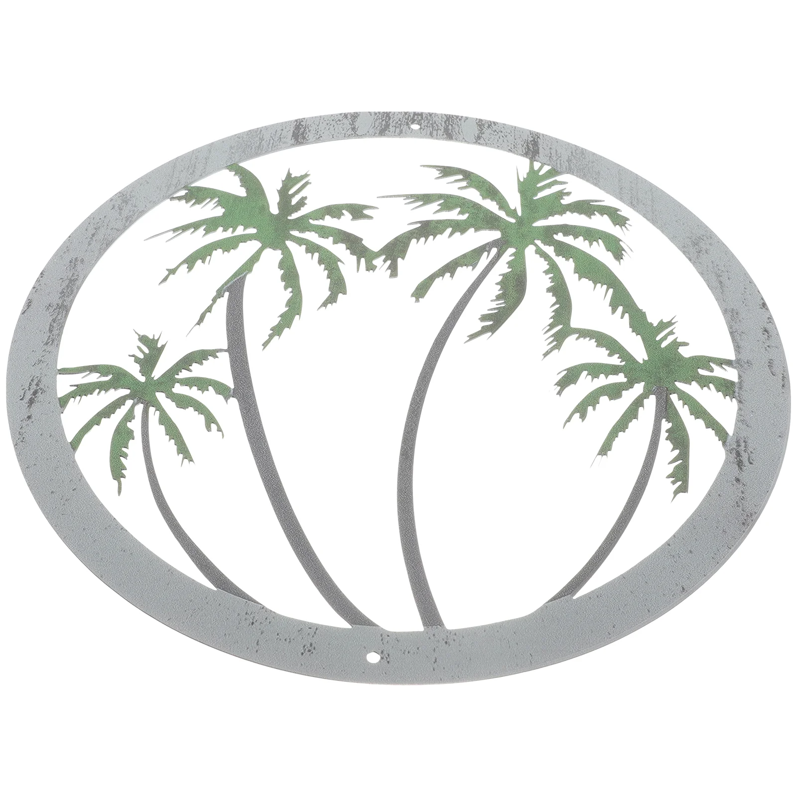 

Wall Tree Palm Decor Metal Tropical Plaque Decorative Vintage Hanging Cutout Beach Rustic Ocean Room Living Sculpture Retro