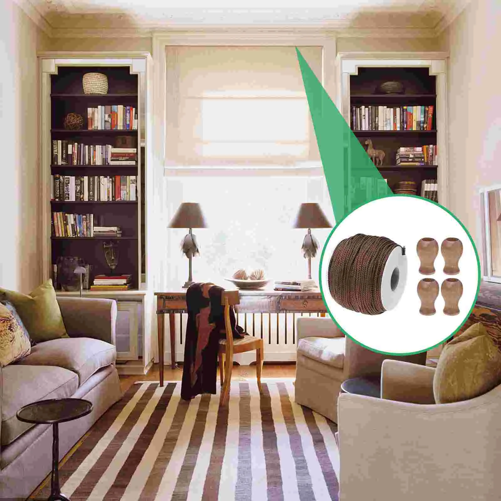 

Wood Cord Curtain Tassels Tieback Knobs Window Drapery Blind Drawstring Strap Tiehardware Rapery Wooden Diyblinds Dropsrope
