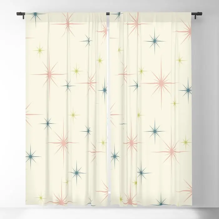 Современные светонепроницаемые шторы со звездами среднего века оконные с 3D