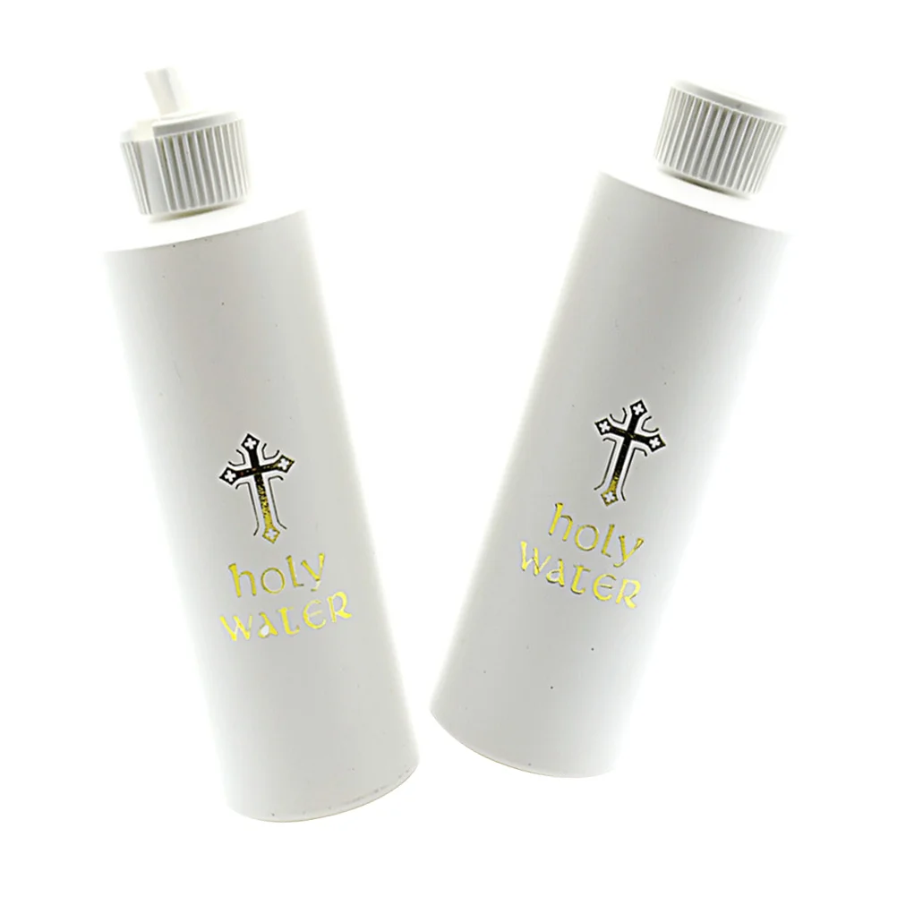 

Water Holy Container Cross Refillable Empty Easter Holds Church Aesthetic Baptism Christian Gold Wedding Dispenser Religious