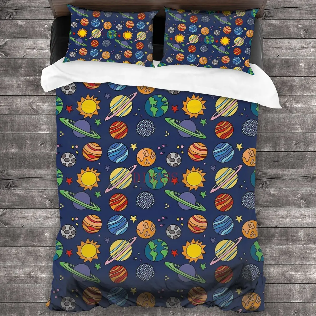 

Мягкая астрономическая искусственная планета с 2 наволочками, пододеяльник на молнии