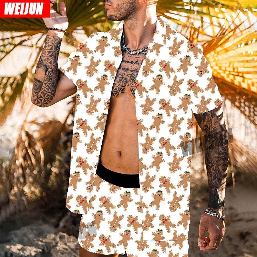 

2022 New men's short sleeve printed shirt European code trend Hawaii beach lapel floral men's 3D shirt manufacturer