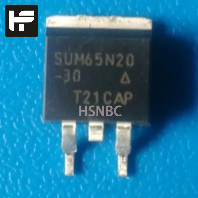 

10 шт./лот SUM65N20-30 SUM65N20 TO-263 65A 200V MOS полевой транзистор 100% Новый оригинальный запас