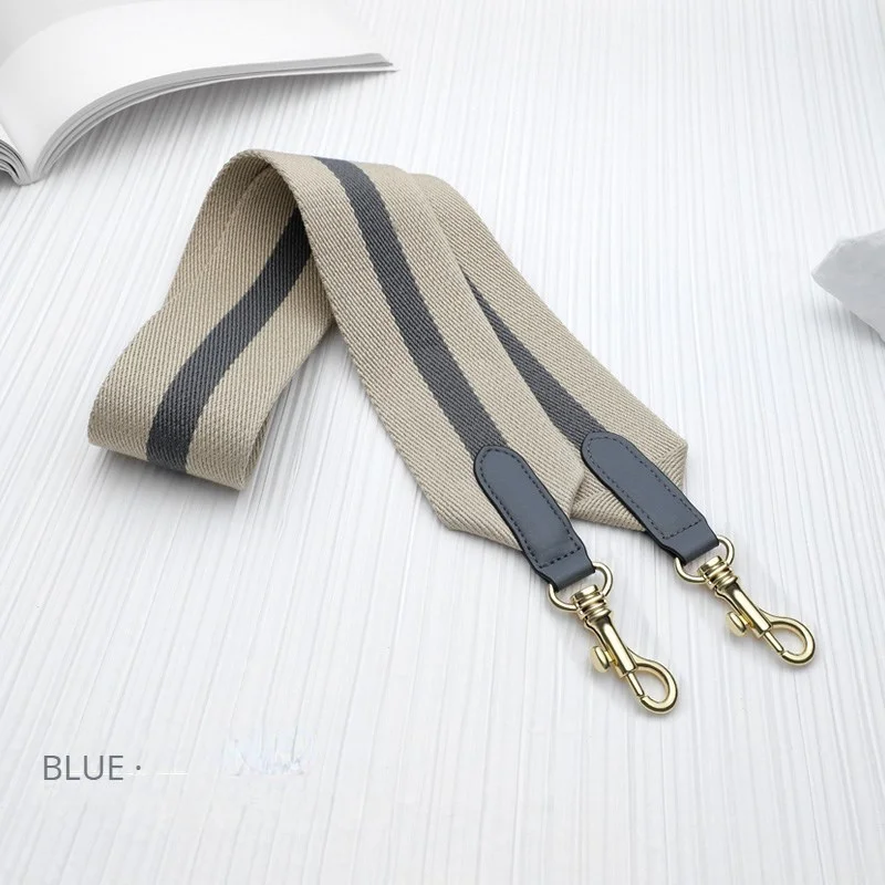 Canvas Wide Bag Straps Women Stripe Shoulder Strap for Handbag Luxury Bag Strap for Crossbody Shoulder Bag Accessories Bolso