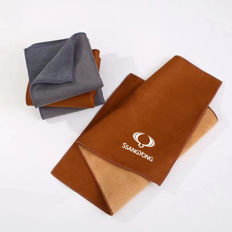 

Car Absorbent Cleaning Coral Fleece Towel For SsangYong Actyon Kyron Korando Stavic Rexton Sports Musso Rodius XIV-2