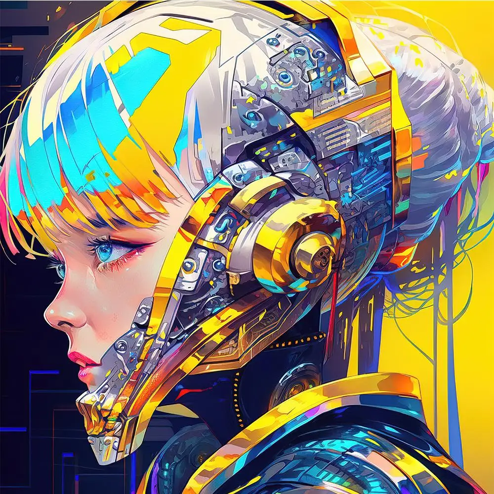 

Алмазная 5D картина LZAIQIZG «сделай сам», набор для рисования в стиле киберпанк, прямоугольная, круглая, сверло, художественное оформление, украшение для дома, подарок