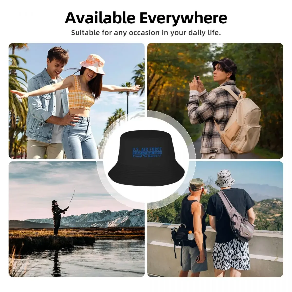 Hickam Air Force Base Proud To Serve Панама Rave New Hat Косплей Дизайнерская шляпа Мужская женская
