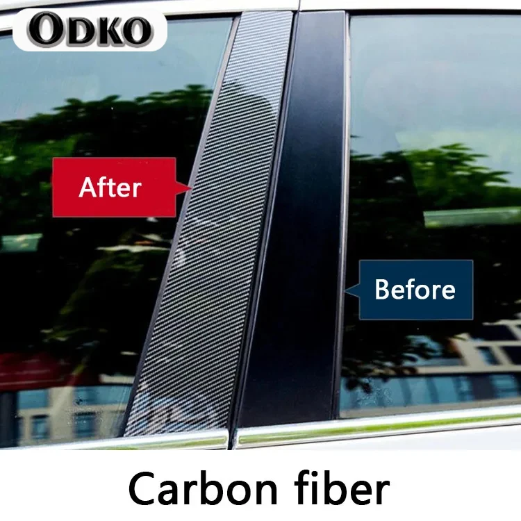 6 шт. декоративные наклейки на стойки автомобиля Dodge Journey 2009 2010 2011-2020