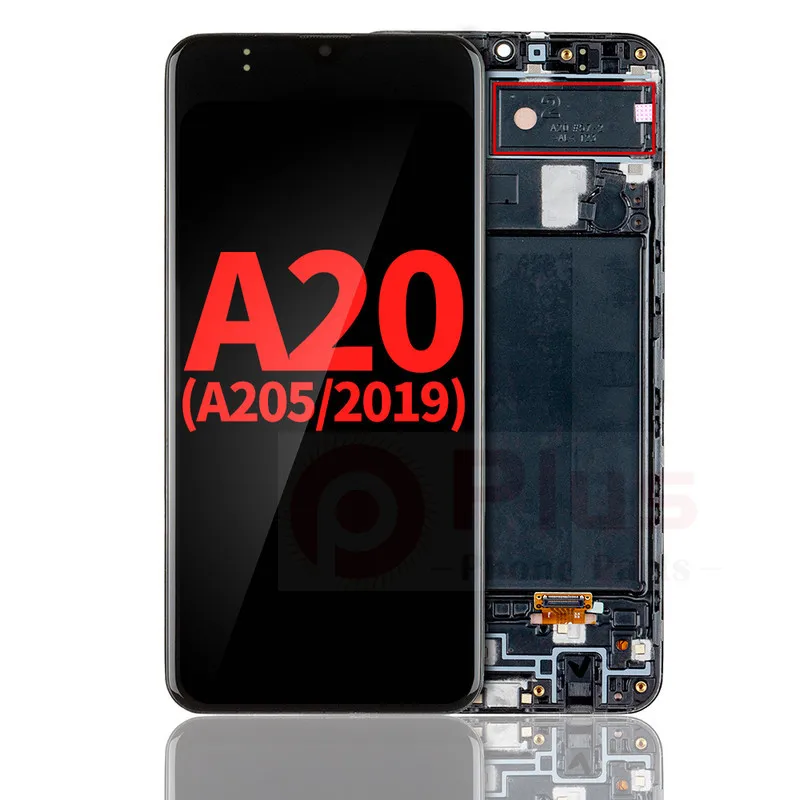 

OLED Display Assembly With Frame Replacement For Samsung Galaxy A20 (A205/2019) (F Version) (Aftermarket Plus) (Black)