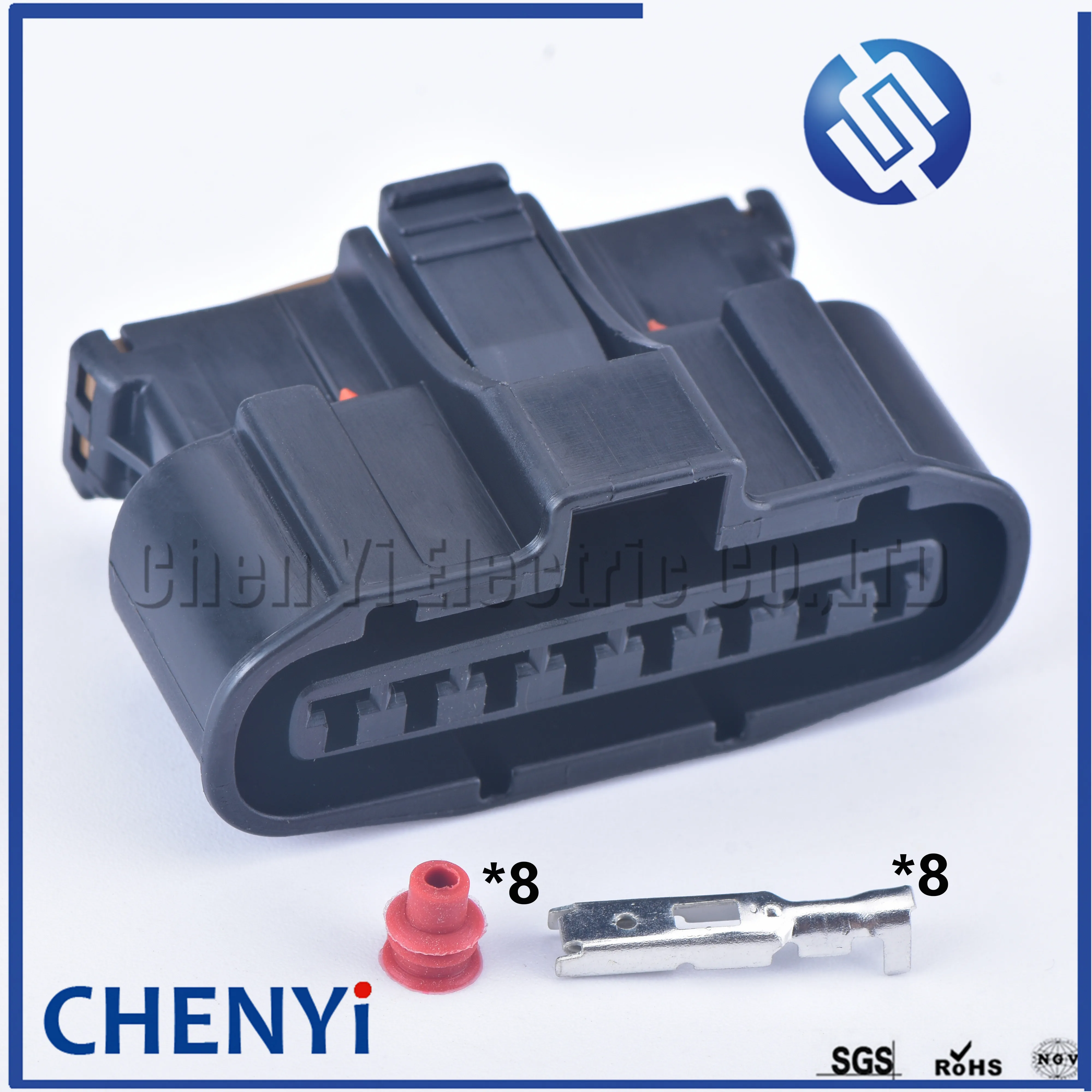 

8 Pin auto wire harness connector car air flow meter plug MG640549-5 with clip MG630552-7 For Outlander EVO Pajero 7223-7886-30