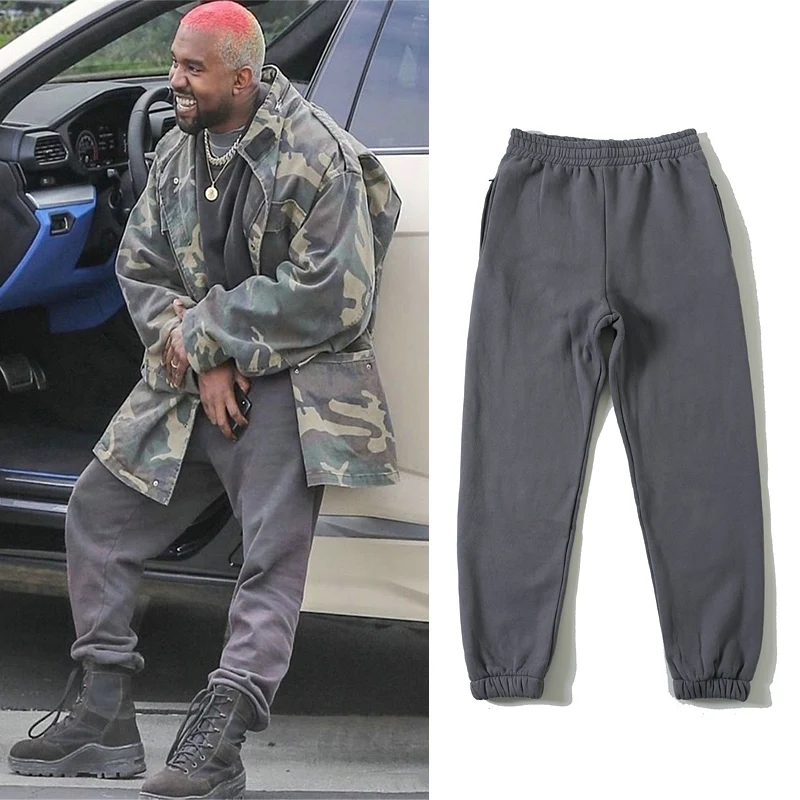 Уличная одежда джоггеры большого размера спортивные брюки Kanye West