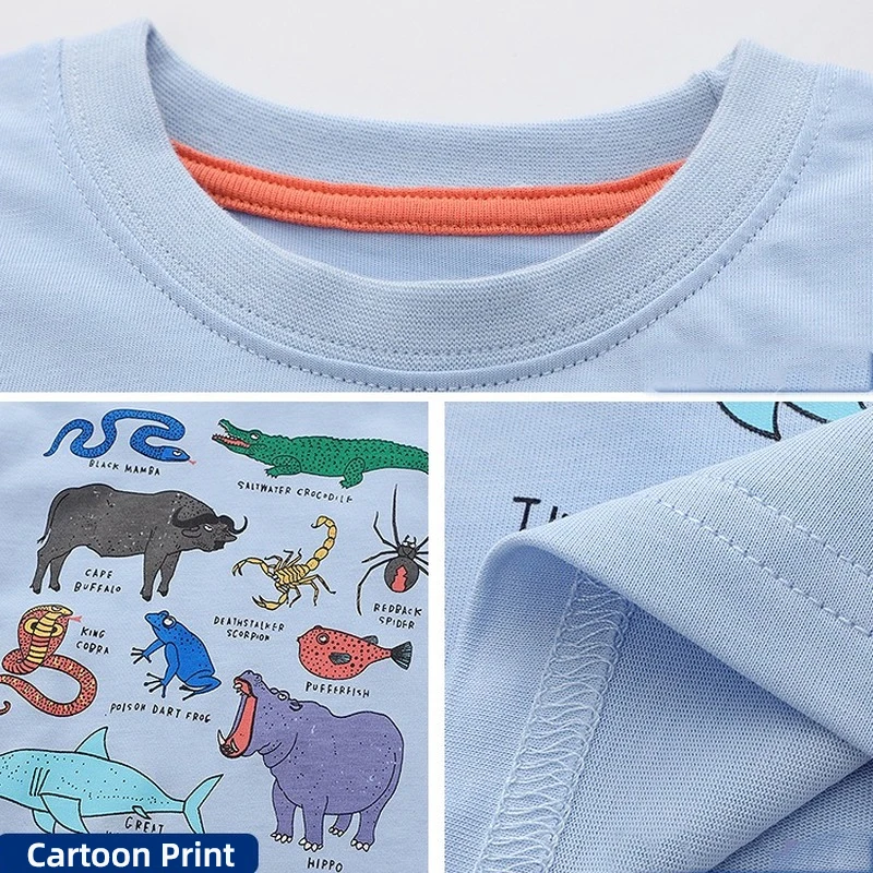 Summer Kids Cartoon T-Shirts for Boy Cotton Tops 2-8Y Young Children Casual Clothing Baby Girl Cute Print Short Sleeve Tees 2022 enlarge