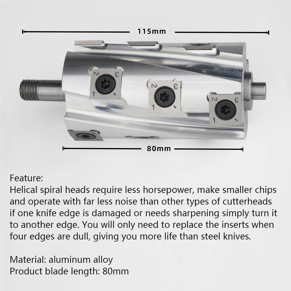 Электрический строгальный станок спиральный нож для деревообработки головной