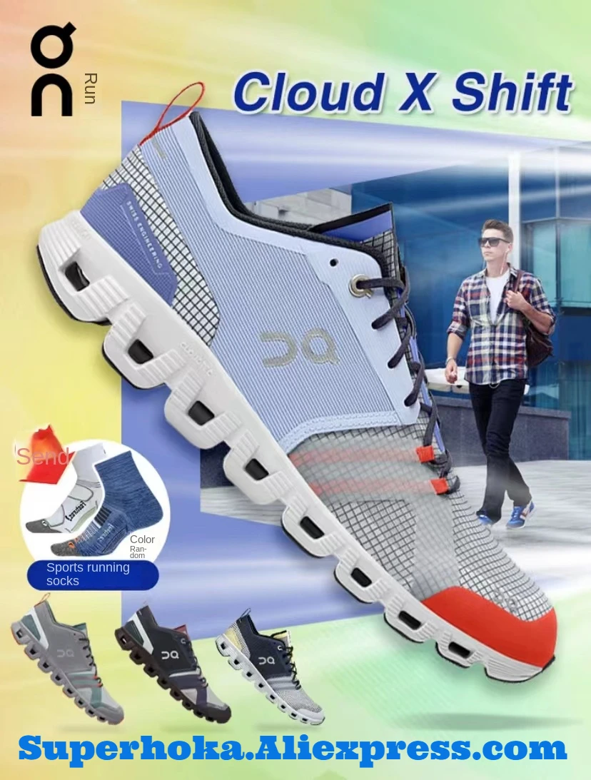 

2023 New Original On Cloud X1 Shift Spring Autumn Fashion Sneakers Men Women's Long-Distance Outdoor Road Running Sport Shoes