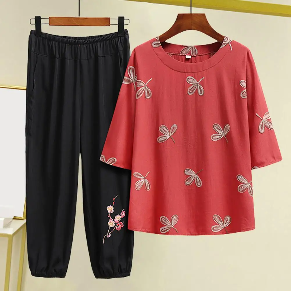 

2 шт./комплект, женские пижамы с принтом и коротким рукавом