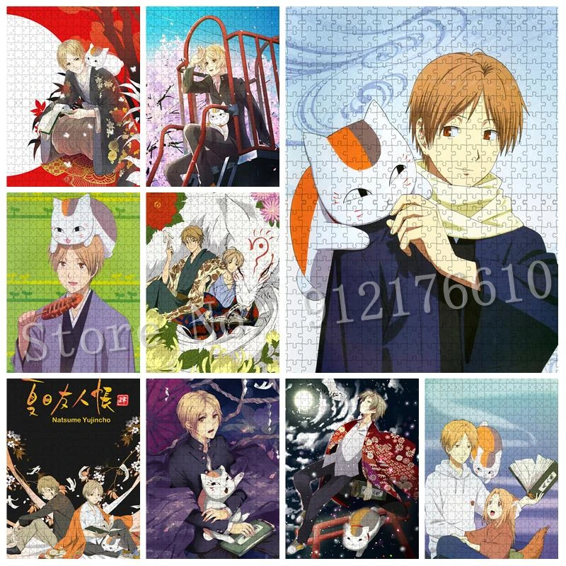 

Natsume's Book of Friends Puzzles 300/500/1000 Pieces Cartoon Anime Jigsaw Puzzle for Adults Japan Culture Educational Game Toys