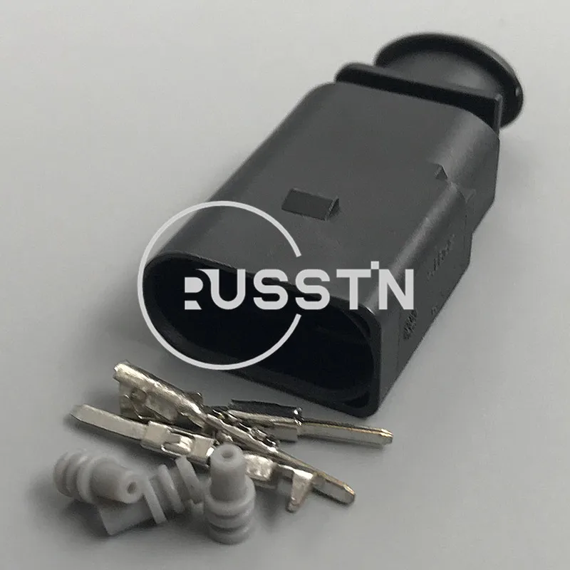 

1 комплект, 3 отверстия, 1,5 мм, Автомобильный датчик давления в кондиционере, розетка, Датчик распредвала, вилка 3D0973703 1J0 973 703 1717888-1 1J0973803