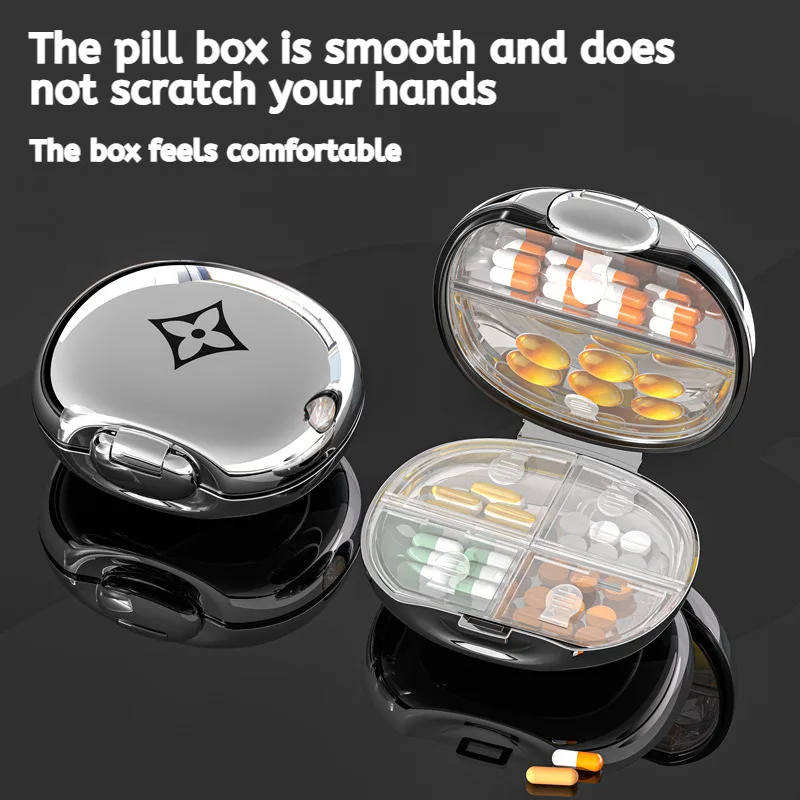 Портативный отсек для таблеток герметичный влагостойкий контейнер лекарств с