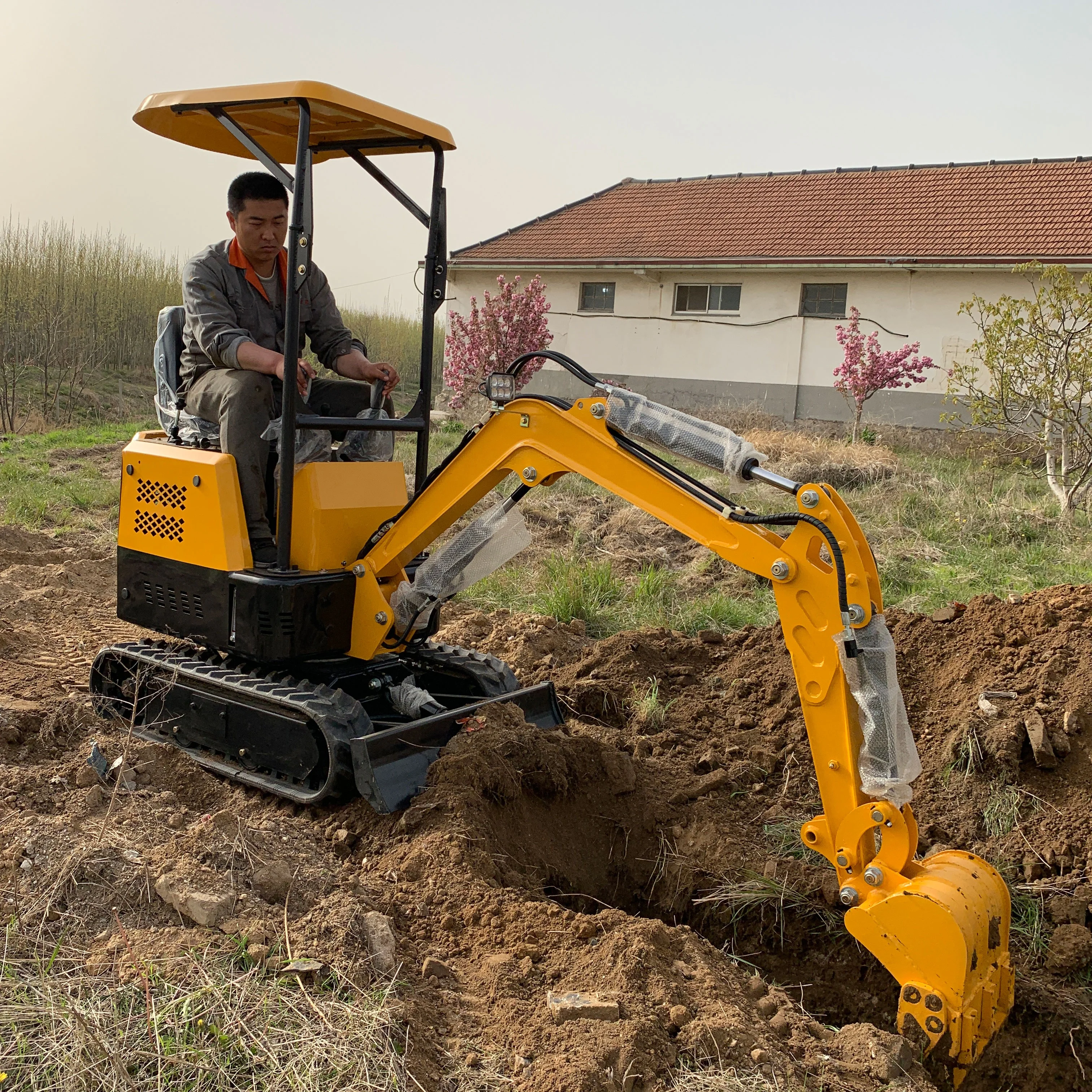 Строительное оборудование 1 тонна мини-экскаватор-погрузчик с нулевым хвостом 800