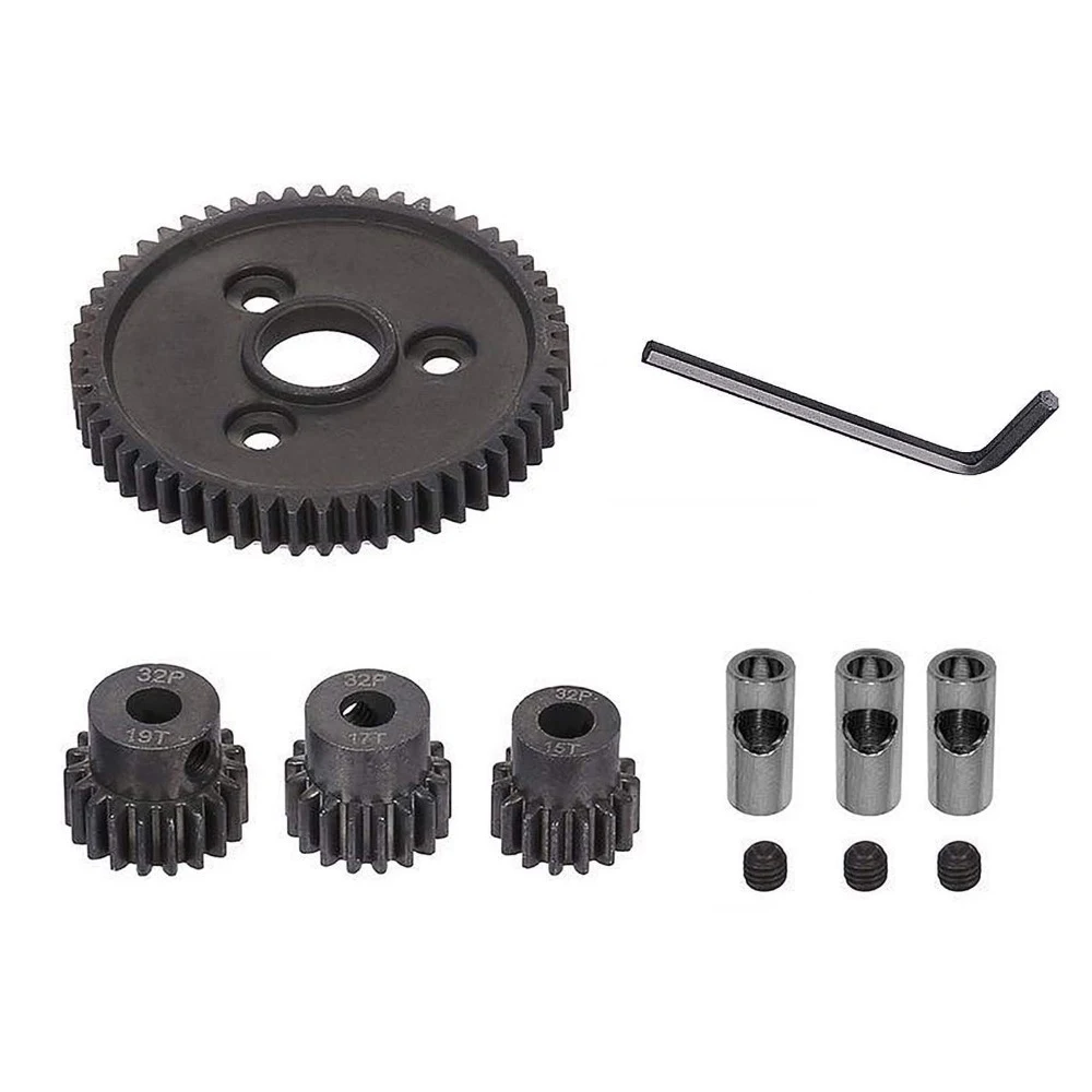 Металлическая Сталь 54T 0,8 32 шаг 3956 прямозубая шестерня и 15T 17T 19T шестерни наборы для TRX Slash 4WD 2WD VXL ралли VXL штамп