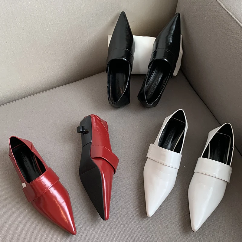 

New 2022 Spring Autumn Fashion Women Pumps Shoes Slip On Shallow Luxury Ladies Low Heels Slides Female Casual Outdoor Sandals