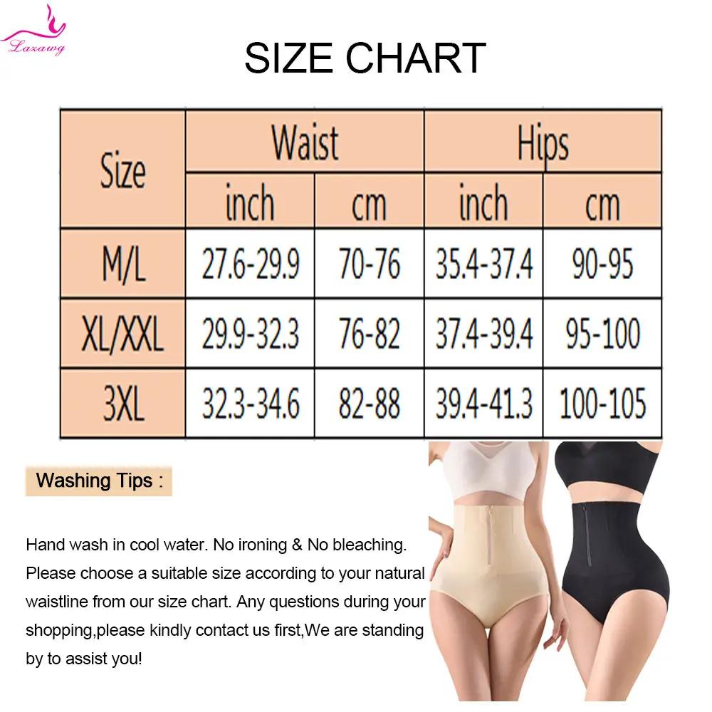 LAZAWG Shapewear for Women Waist Trainer Tummy Control Panties Seamless Shorts high Waist Slimming Underwear SexyBody Shaper