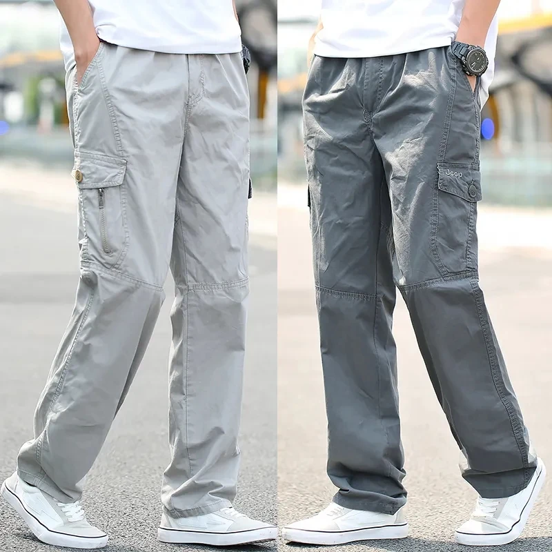 

Брюки-карго мужские свободные с широкими штанинами, тактические штаны в стиле милитари, повседневные женские брюки-султанки в уличном стил...