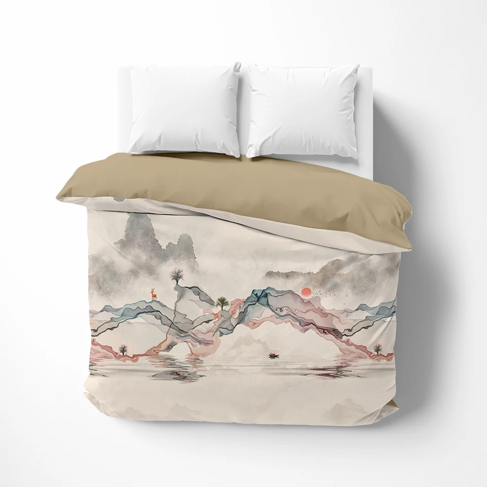 

1 шт. роскошный пододеяльник покрывало одеяло/удобный чехол постельное белье 140x200 150x200 135x200 Индивидуальный размер пейзаж холмы