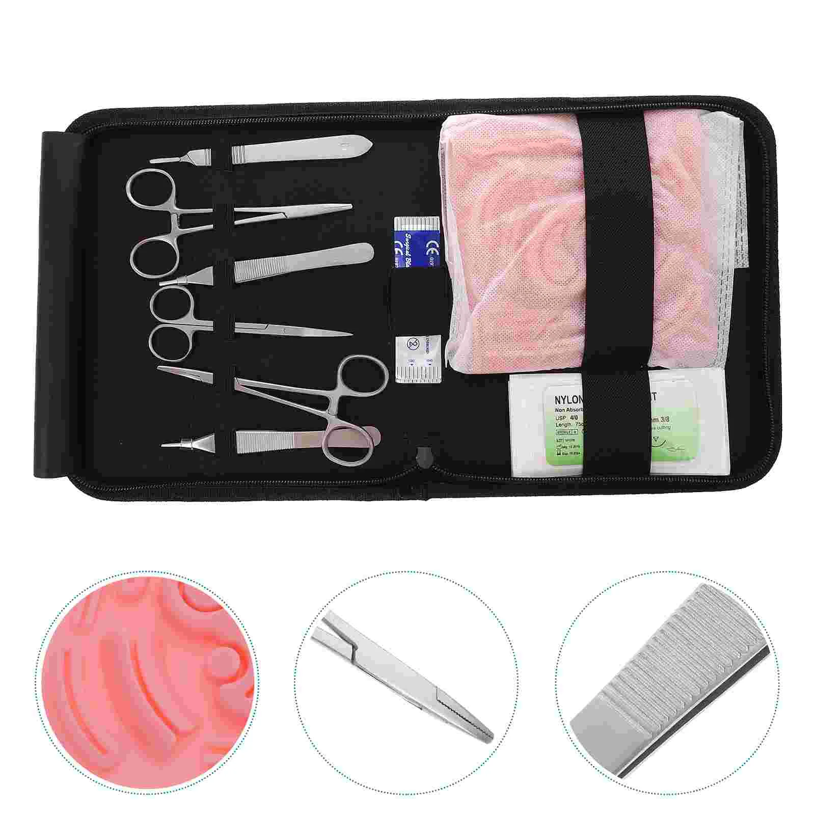 

Skin Module Suture Practice Pad Set Sturdy Abdominal Kit Simulation Medical Silica Gel Supplies