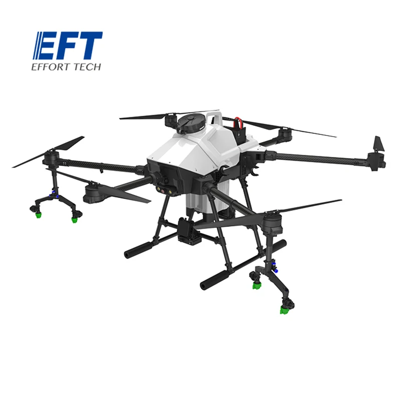 

EFT Agricultural sprayer EFT White G610 six-axis 10L 10KG Agricultural Spray Drone Frame Kit Brushless X8 Power System