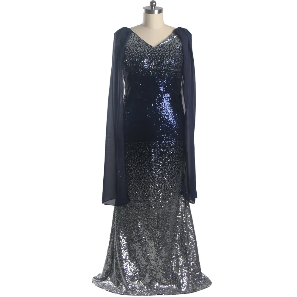 

Женское вечернее платье It's Yiiya, синее блестящее платье с V-образным вырезом и юбкой-годе размера 14 на лето 2019