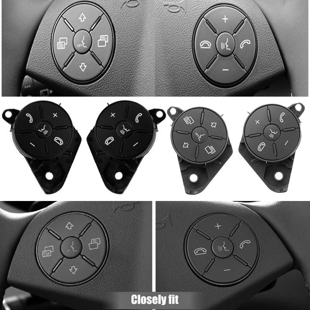 

Inner Steering Wheel Worn Button Kit For Mercedes W164 ML GL 2010-2012 W251 R Class All Models For Left-hand Drive Vehicles