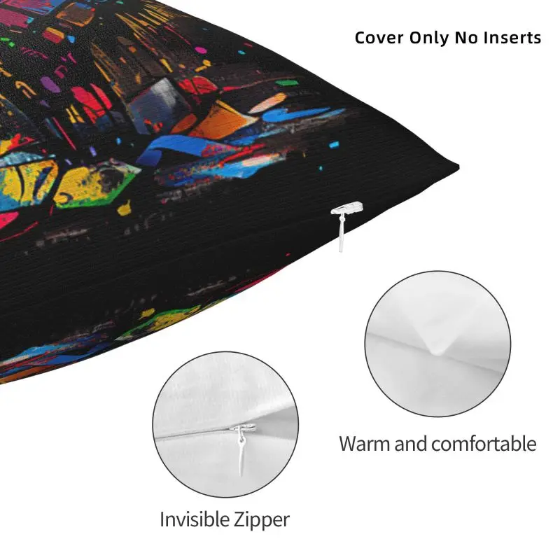 Забавная Милая наволочка для подушки с математическим рисунком Рубика и резинки