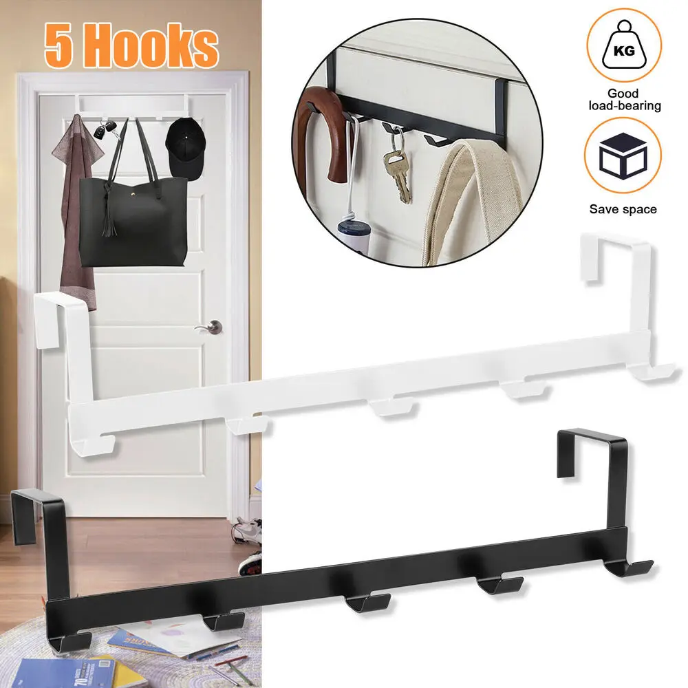 Крючки на дверь 5 крючков Домашний Органайзер вешалка для одежды пальто шляпы