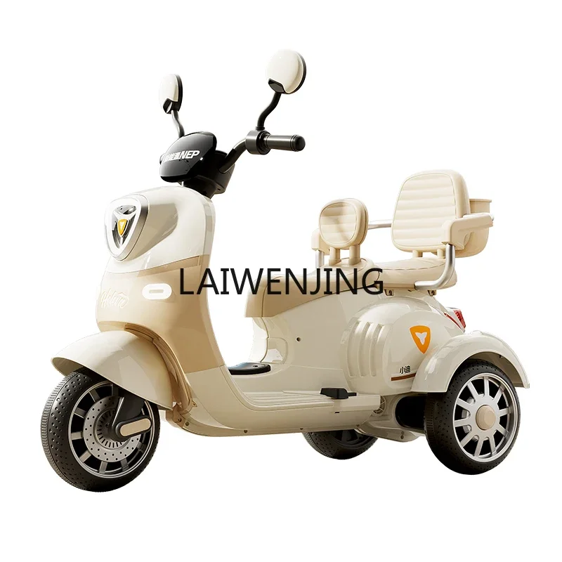 HLZ electric motorcycle tricycle can seat charging double remote control car