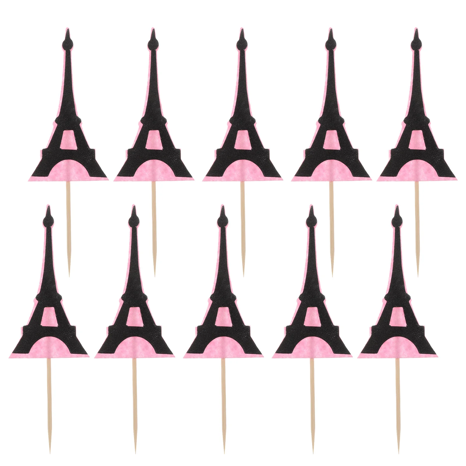 

Iron Tower Cake Decoration Picks Birthday Cards Decors Eiffel Insert Toppers Cupcake