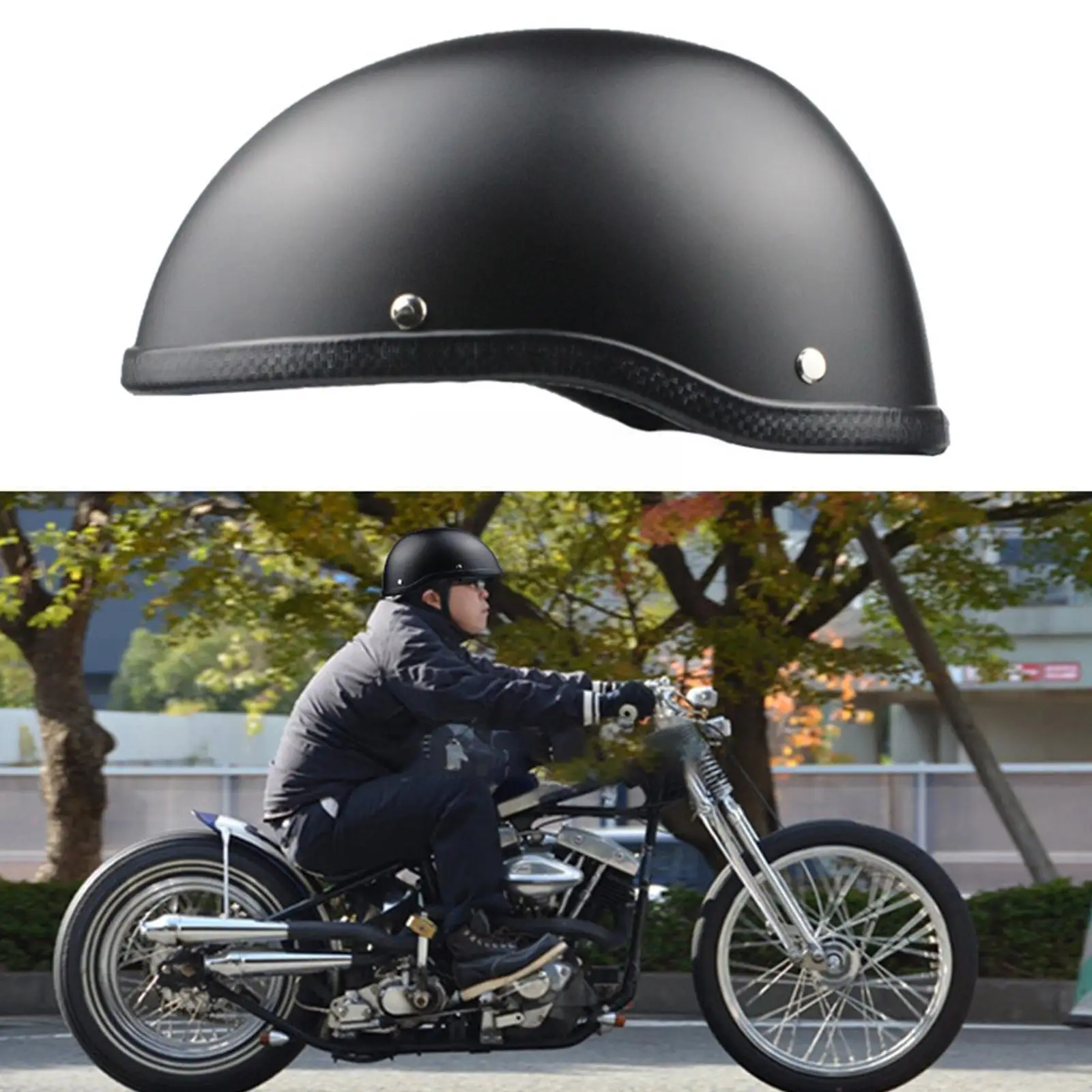 

Half Face Motorcycle Helmet Retro German For Kask Cafe Racer Scooter Cruiser Capacete Approved Helmets Motorcycles Accessor Z6Y5