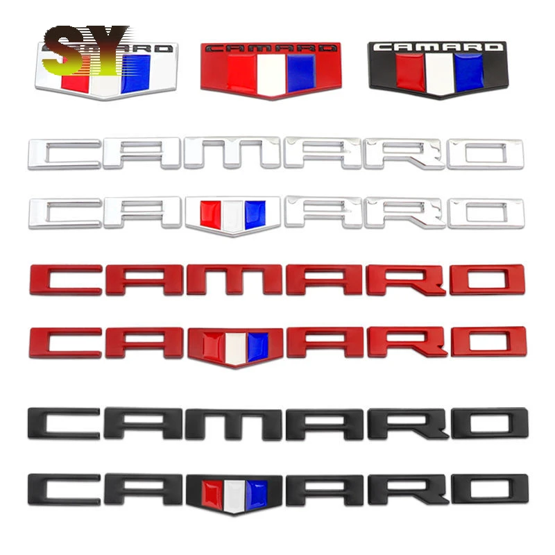 

3D Metal CAMARO Logo Trunk Badge Emblem Decals Car Sticker for Chevrolet Chevy Camaro Cruze Bumblebee Auto Accessories Styling