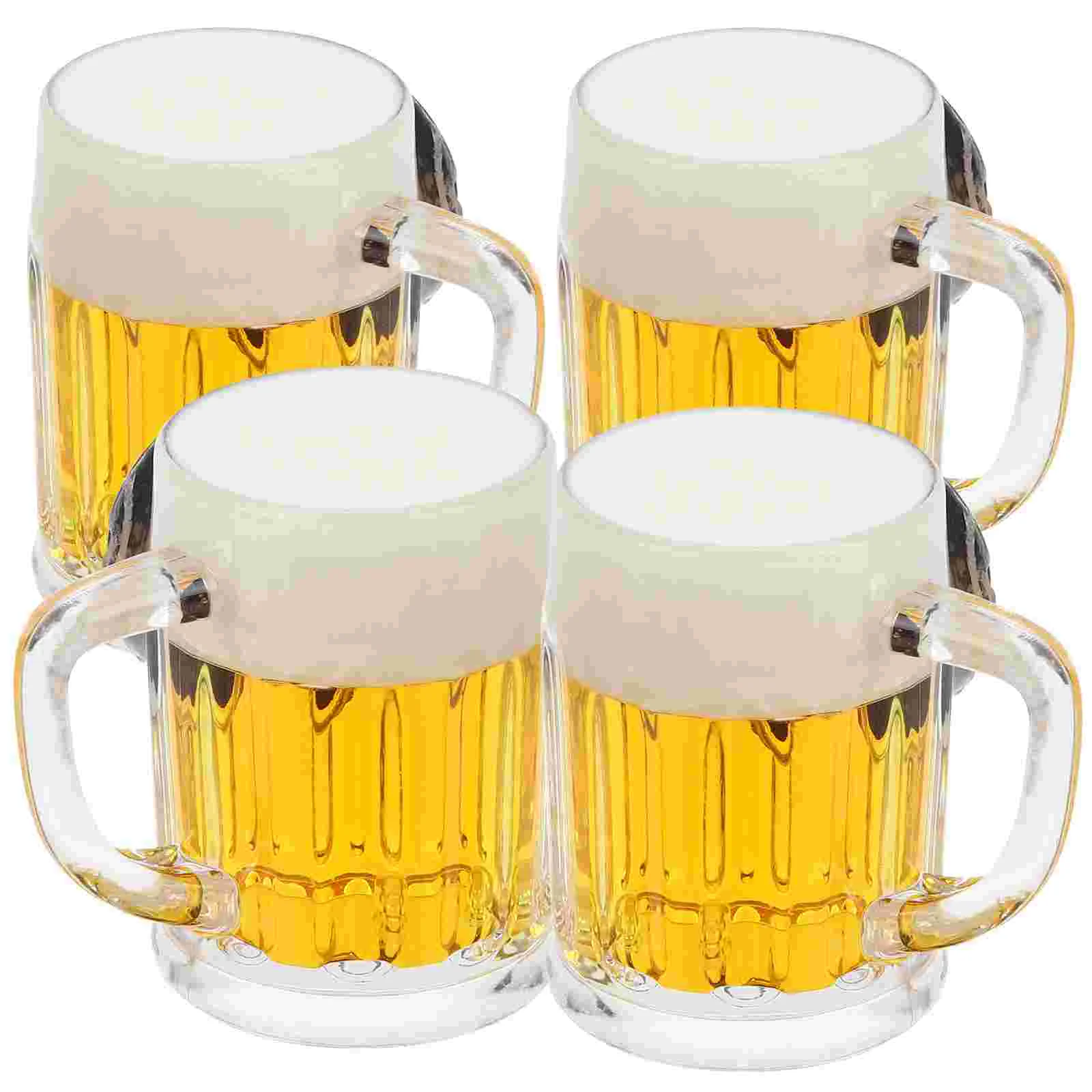 

4Pcs Refrigerator Magnets Beer Shaped Fridge Magnet Kitchen Magnet Wall Decor