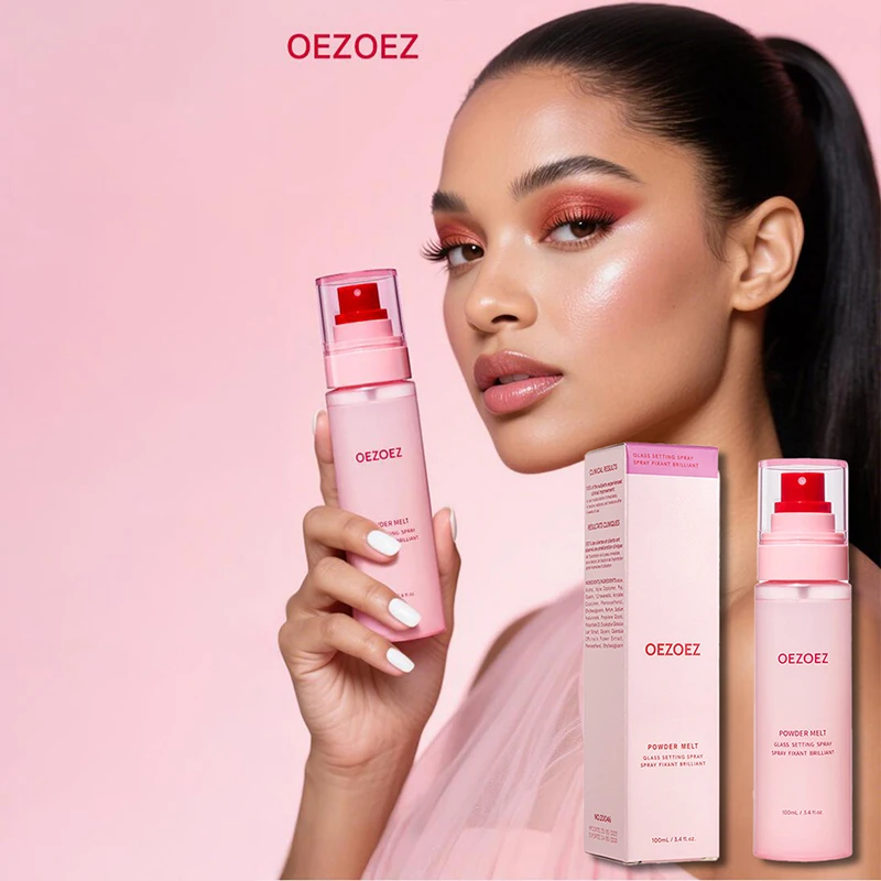 Фото Спрей-фиксатор для макияжа: увлажняющий, легкий, придающий естественный сияющий эффект, фиксирующий макияж, стойкий, сохраняющий свежесть. №1