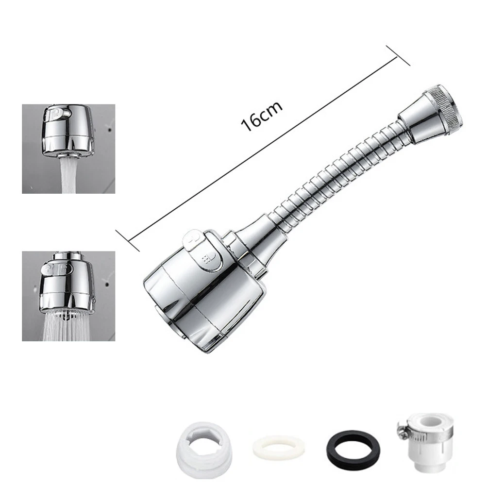 

360 Swivel Faucet Extenders Aerator Water Saving Tap Bubbler Adjustable Dual Mode Sprayer Filter Diffuser Kitchen Accessories
