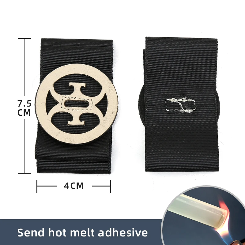 Handmade DIY Self-adhesive Leather Women's Bow Decorative Single Shoe Fish Mouth High Heel Top Decorative Tide  Shoe Decorations