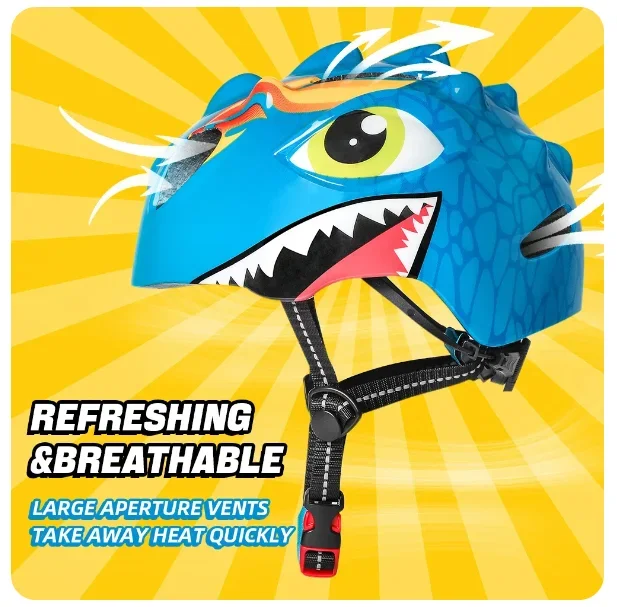 Детский Защитный Велосипедный Шлем С Мультяшным Внешним Дизайном Спортивный Для