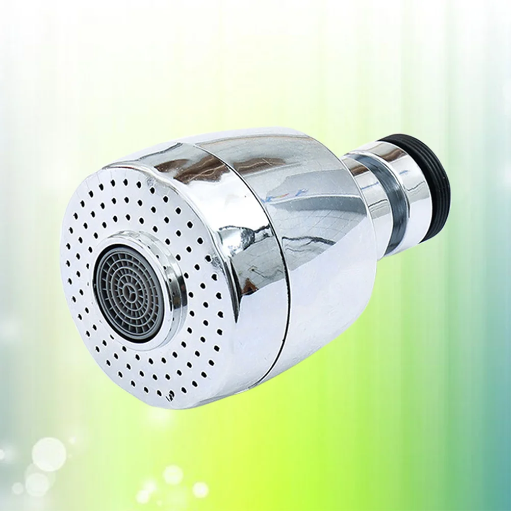 

Water Sprinkler 360 Degree Rotation Splash-proof Tap Water Filter Tip Water Spray Kitchen Filter (Silver)