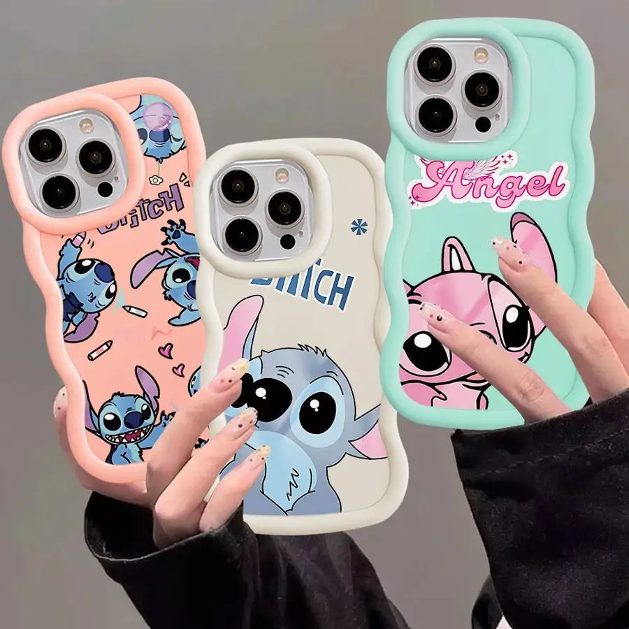 Disney Stitch Angle Phone Case for Xiaomi Poco X3 NFC X5 5G Redmi 8 Pro 9C 9T 10 10A 10C 12 13C A1 A2 Plus Soft Cover