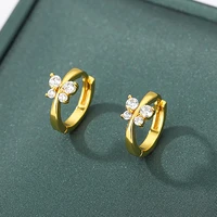 zircon butterfly earrings for women girls mini stainless steel hoop earrings 2022 trend new korean fashion jewelry pendientes