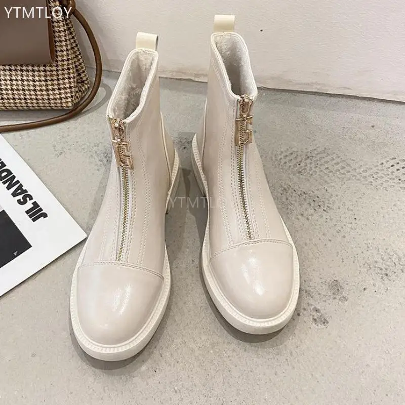 

Shoes Boots Women New 2022 Sexy Round Toe Luxury Designer Ladie Ytmtloy Pumps Shallow Fleeces Rubber Winter Zapatilla Mujer