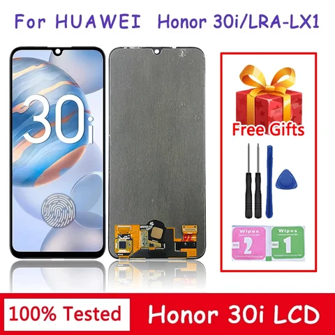 6, 3-дюймовый тест для huawei Honor 30i, ЖК-экран, дигитайзер в сборе, замена для HONOR 30I LRA-LX1 LCD